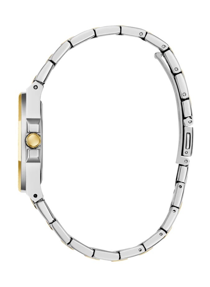 GUESS ساعة كواتز للنساء من غس بتصميم ثنائي اللون بعلبة بيضاء GW0877L5 - Image 2